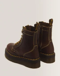 Clearance Jadon Leren Platform Laarzen WOMENS Trending Stijlen|Winter Stijlen