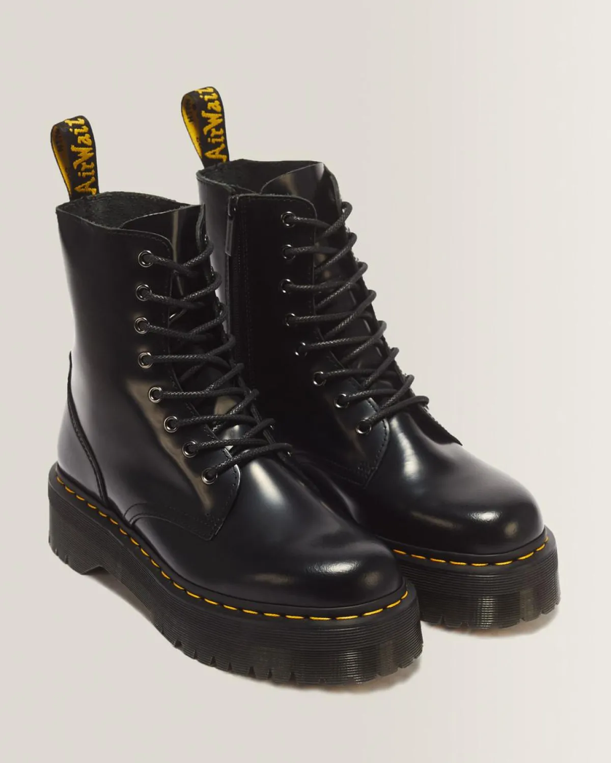 Cheap Jadon Smooth Leren Platformlaarzen MENS Trending Stijlen|Platform Laarzen