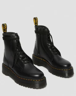 Online Jarrick Smooth Leren Platform Schoenen WOMENS Platform Laarzen|Laarzen
