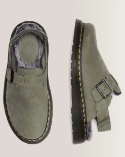 Shop Jorge II Imitatiebont Gevoerde Mules UNISEX Suède|Nieuw Binnen