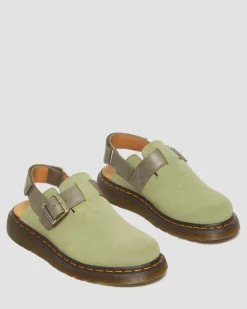 Cheap Jorge II Suède & Leren Slingback Mules MENS Suède|Casual Stijlen