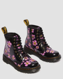 Hot Junior 1460 Floral Lak Laarzen KIDS Sale Voor Kinderen|Meisjes Schoolschoenen