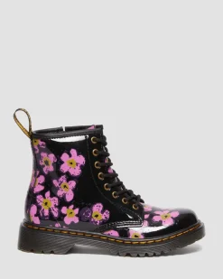 Hot Junior 1460 Floral Lak Laarzen KIDS Sale Voor Kinderen|Meisjes Schoolschoenen