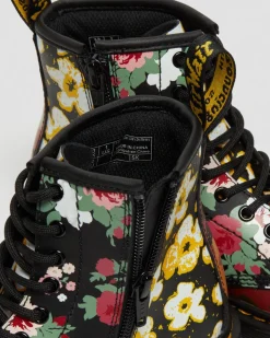 Clearance Junior 1460 Floral Mash Up Hydro Leren Veterlaarzen UNISEX Sale Voor Kinderen|Meisjes Schoolschoenen