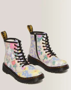Flash Sale Junior 1460 Floral Mash Up Hydro Leren Veterlaarzen UNISEX Sale Voor Kinderen|Meisjes Schoolschoenen