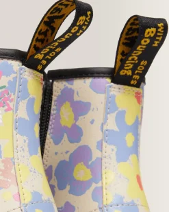 Flash Sale Junior 1460 Floral Mash Up Hydro Leren Veterlaarzen UNISEX Sale Voor Kinderen|Meisjes Schoolschoenen