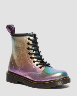 Best Sale Junior 1460 Regenboog Gekreukte Leren Veterlaarzen UNISEX Sale Voor Kinderen|Laarzen