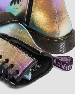 Best Sale Junior 1460 Regenboog Gekreukte Leren Veterlaarzen UNISEX Sale Voor Kinderen|Laarzen
