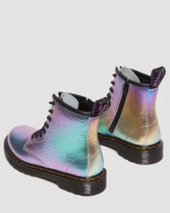 Best Sale Junior 1460 Regenboog Gekreukte Leren Veterlaarzen UNISEX Sale Voor Kinderen|Laarzen