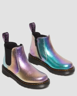 Cheap Junior 2976 Regenboog Gekreukte Leren Chelsea Laarzen UNISEX Sale Voor Kinderen|Laarzen