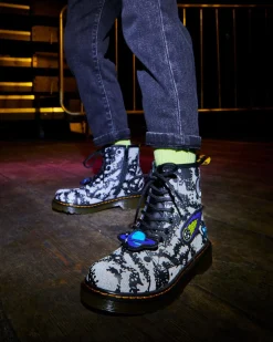 Cheap Junior 1460 Space Hydro Leren Veterlaarzen UNISEX Sale Voor Kinderen|Laarzen