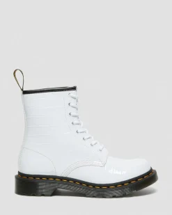 Cheap 1460 Lakleren Krokodillen Reliëf Laarzen WOMENS Dames Sale|Veterlaarzen
