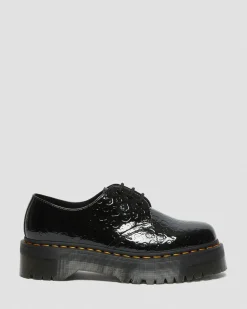 Outlet 1461 lakleren platformschoenen met reliëf luipaardprint GIFTS Platform Schoenen|Schoenen