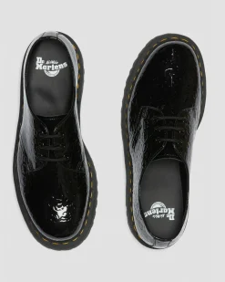 Outlet 1461 lakleren platformschoenen met reliëf luipaardprint GIFTS Platform Schoenen|Schoenen