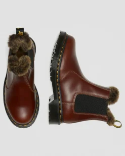 Cheap 2976 Leonore Abruzzo Imitatiebont Gevoerde Chelsea Laarzen GIFTS Chelsea Boots|Laarzen