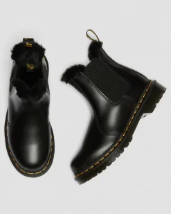 Hot 2976 Leonore Imitatiebont Gevoerde Chelsea Laarzen UNISEX Enkellaarzen|Chelsea Boots
