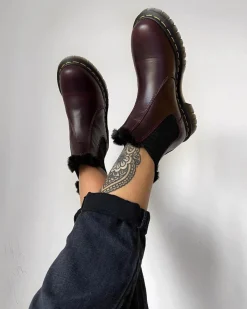 Shop 2976 Leonore Imitatiebont Gevoerde Chelsea Laarzen UNISEX Enkellaarzen|Chelsea Boots