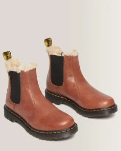 Cheap 2976 Leonore Imitatiebont Gevoerde Chelsea Boots WOMENS Winterlaarzen|Enkellaarzen