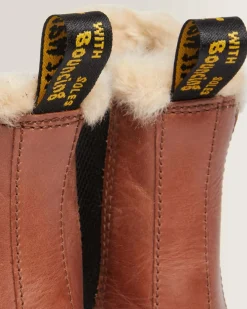 Cheap 2976 Leonore Imitatiebont Gevoerde Chelsea Boots WOMENS Winterlaarzen|Enkellaarzen