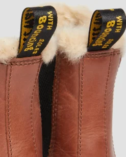 Cheap 2976 Leonore Imitatiebont Gevoerde Chelsea Boots WOMENS Winterlaarzen|Enkellaarzen