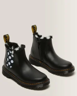 Cheap 2976 Leonore Imitatiebont gevoerde Leren Chelsea Boots voor Kinderen GIFTS Sale Voor Kinderen|Laarzen
