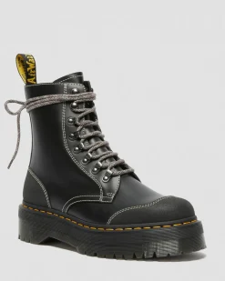 Clearance Moreno Smooth Leather Platform Boots GIFTS Enkellaarzen|Veterlaarzen