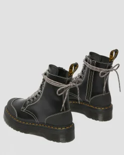 Clearance Moreno Smooth Leather Platform Boots GIFTS Enkellaarzen|Veterlaarzen