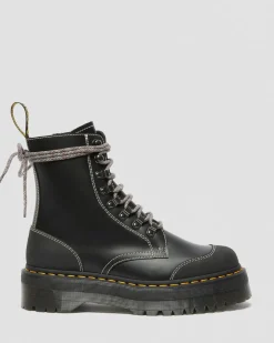 Clearance Moreno Smooth Leather Platform Boots GIFTS Enkellaarzen|Veterlaarzen