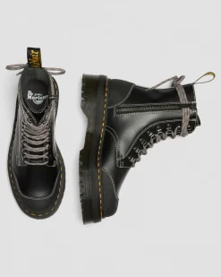 Clearance Moreno Smooth Leather Platform Boots GIFTS Enkellaarzen|Veterlaarzen