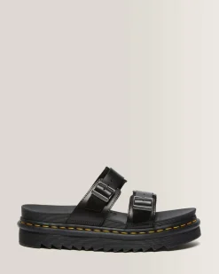 Flash Sale Myles Brando Leren Gesp Slide Sandalen MENS Sandalen|Slippers