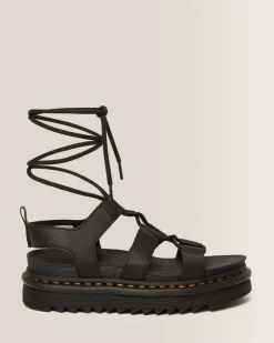 Online Nartilla Hydro Leren Gladiator Sandalen met Veters WOMENS Lichte Sandalen|Platform Sandalen