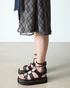 Online Nartilla Hydro Leren Gladiator Sandalen met Veters WOMENS Lichte Sandalen|Platform Sandalen