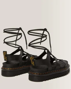 Online Nartilla Hydro Leren Gladiator Sandalen met Veters WOMENS Lichte Sandalen|Platform Sandalen
