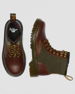 Outlet 1460 Panel Canvas & Leren Laarzen voor Kinderen UNISEX Sale Voor Kinderen|Laarzen