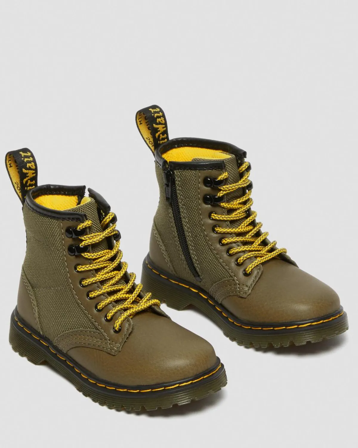 Hot 1460 Panel Leren Veterlaarzen voor Peuters UNISEX Sale Voor Kinderen