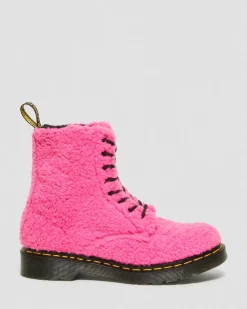 Hot 1460 Pascal Faux Shearling Laarzen WOMENS Veterlaarzen|Enkellaarzen