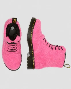 Hot 1460 Pascal Faux Shearling Laarzen WOMENS Veterlaarzen|Enkellaarzen
