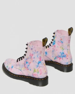 Shop 1460 Pascal Regenboog Suède Veterlaarzen WOMENS Veterlaarzen|Enkellaarzen