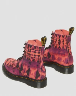 Online 1460 Pascal Tie Dye Leren Veterlaarzen WOMENS Suède|Veterlaarzen