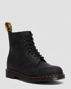 Best 1460 Pascal Waxed Volnerf Leren Veterlaarzen MENS Enkellaarzen|Veterlaarzen