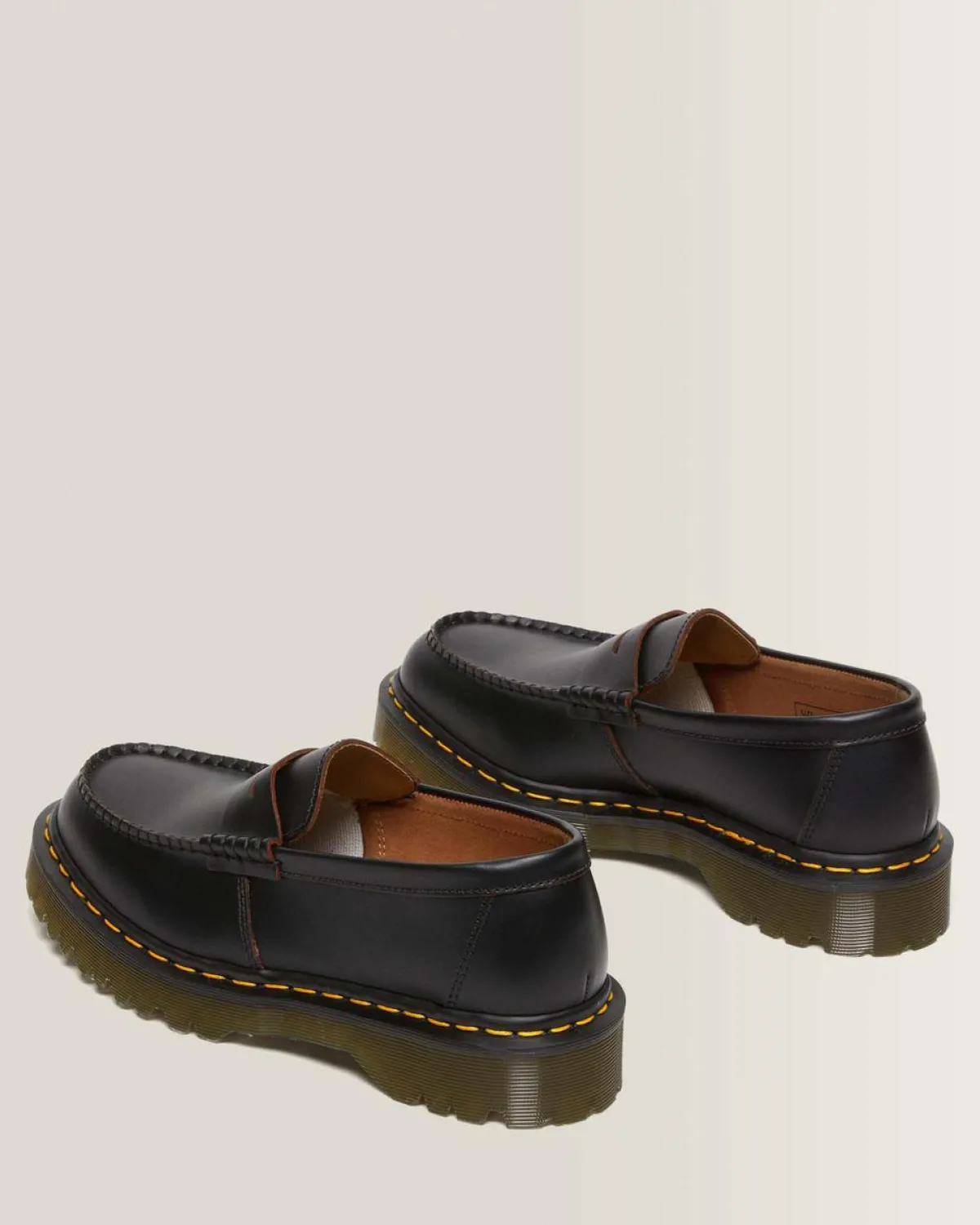 Shop Penton Bex Gele Steek Quilon Leren Loafers UNISEX Made In England|Made In England Schoenen