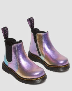 Outlet Peuter 2976 Regenboog Gekreukte Leren Chelsea Laarzen UNISEX Sale Voor Kinderen|Laarzen