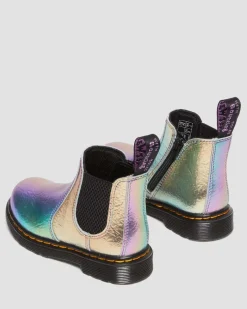 Outlet Peuter 2976 Regenboog Gekreukte Leren Chelsea Laarzen UNISEX Sale Voor Kinderen|Laarzen