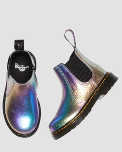 Outlet Peuter 2976 Regenboog Gekreukte Leren Chelsea Laarzen UNISEX Sale Voor Kinderen|Laarzen
