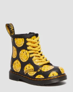 Hot Peuter 1460 SMILEY® Leren Laarzen UNISEX Sale Voor Kinderen|Laarzen