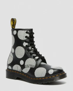 Online 1460 Polka Dot Smooth Leren Laarzen WOMENS Veterlaarzen