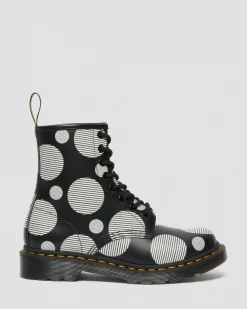 Online 1460 Polka Dot Smooth Leren Laarzen WOMENS Veterlaarzen