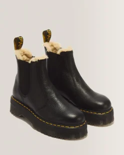 Store 2976 Quad Gevoerde Platform Chelsea Boots WOMENS Winter Stijlen|Laarzen