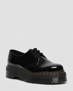 Best Sale 1461 Quad Lakleren Platform Schoenen WOMENS Veterschoenen|Schoenen