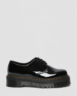 Best Sale 1461 Quad Lakleren Platform Schoenen WOMENS Veterschoenen|Schoenen